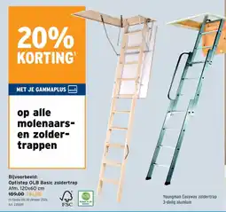 GAMMA Op alle molenaars en zoldertrappen aanbieding