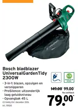 GAMMA Bosch bladblazer UniversalGardenTidy aanbieding