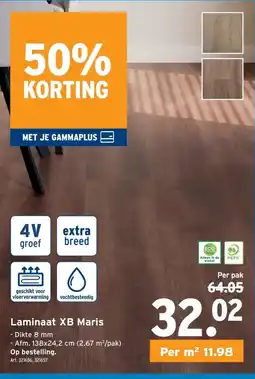 GAMMA Laminaat XB Maris aanbieding