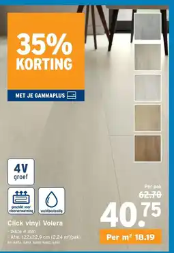 GAMMA Click vinyl Volera aanbieding