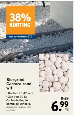 GAMMA Siergrind Carrara rond aanbieding