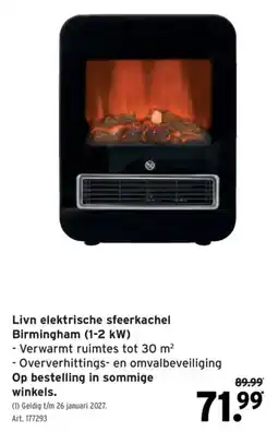 GAMMA Livn elektrische sfeerkachel birmingham aanbieding