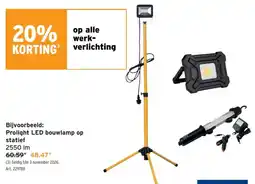 GAMMA Prolight LED bouwlamp op statief aanbieding