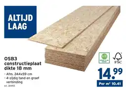 GAMMA OSB3 constructieplaat aanbieding