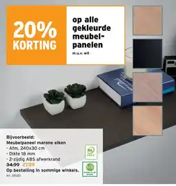 GAMMA Meubelpaneel marone eiken aanbieding