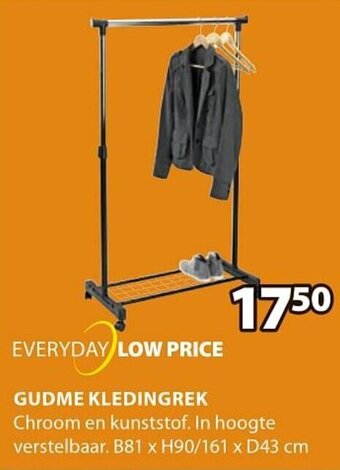 Jysk Gudme Kledingrek aanbieding