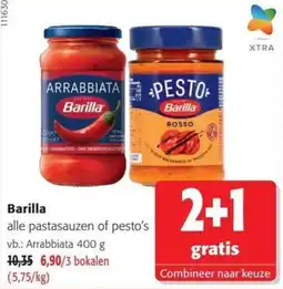 Colruyt Barilla alle pastasauzen of pesto's aanbieding