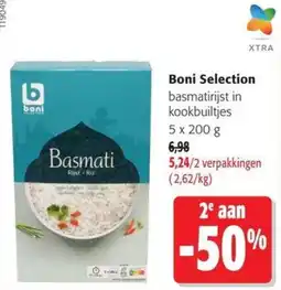 Colruyt Boni Selection basmatirijst in kookbuiltjes aanbieding