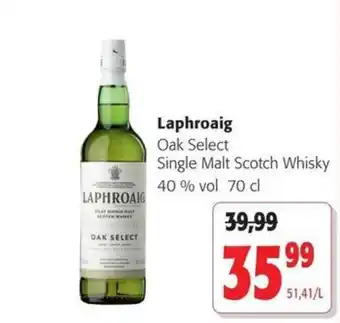 Laphroaig oak select single malt scotch whisky