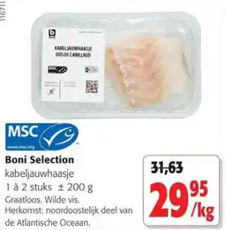 Colruyt Boni Selection kabeljauwkaasje aanbieding