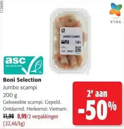 Colruyt Boni Selection Jumbo scampi aanbieding