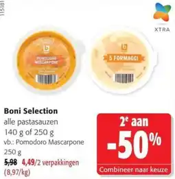 Colruyt Boni Selection alle pastasauzen aanbieding