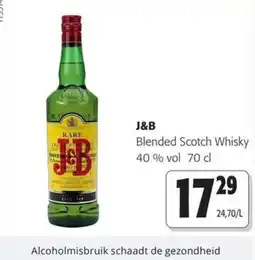 Colruyt J&B Blended Scotch Whisky aanbieding