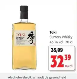 Colruyt Toki Suntory Whisky aanbieding