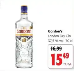 Colruyt Gordon's london dry gin aanbieding