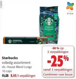 Colruyt Starbucks volledig assortiment aanbieding