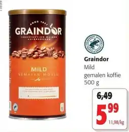 Colruyt Graindor mild gemalen koffie aanbieding