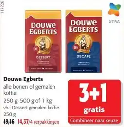 Colruyt Douwe Egberts alle bonen of gemalen koffie aanbieding