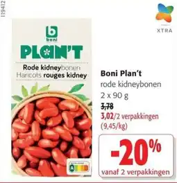 Colruyt Boni Plan't rode kidneybonen aanbieding