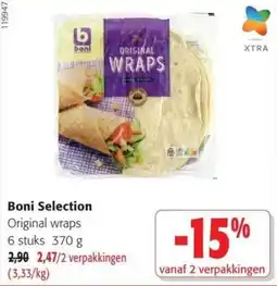 Colruyt Boni Selection Original wraps aanbieding