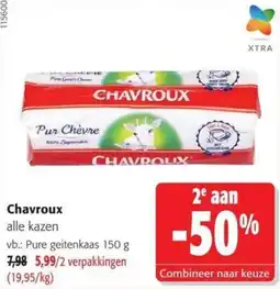 Colruyt Chavroux alle kazen aanbieding