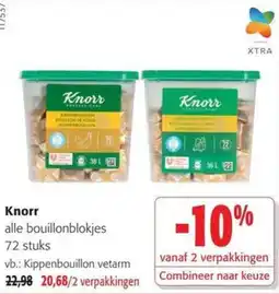 Colruyt Knorr alle bouillonblokjes aanbieding