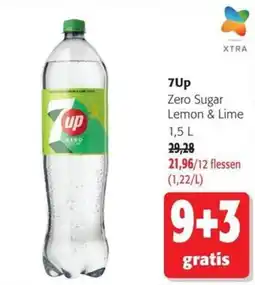 Colruyt 7up zero sugar lemon & lime aanbieding