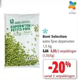 Colruyt Boni Selection extra fijne doperwten aanbieding