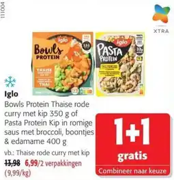 Colruyt Bowls Protein Thaise rode curry met kip aanbieding