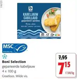 Colruyt boni selection gepaneerde kabeljauw aanbieding