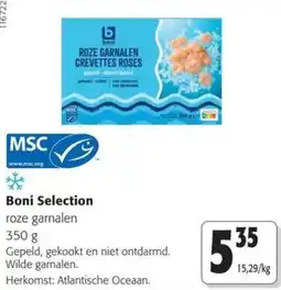Colruyt Boni Selection roze garnalen aanbieding