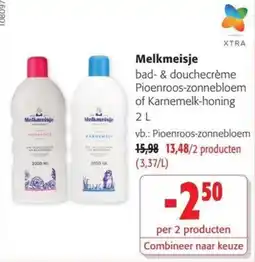 Colruyt Melkmeisje bad- & douchecrème aanbieding