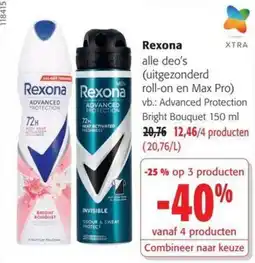 Colruyt Rexona alle deo's aanbieding