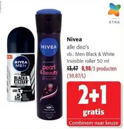 Colruyt Nivea alle deo's aanbieding