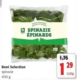 Colruyt Boni Selection spinazie aanbieding