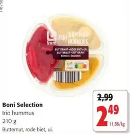 Colruyt Boni Selection trio hummus aanbieding