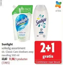 Colruyt Sunlight volledig assortiment aanbieding