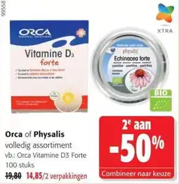 Colruyt Orca of Physalis volledig assortiment aanbieding