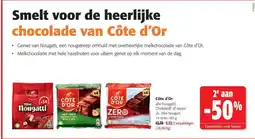 Colruyt Côte d'Or alle Nougatti, Chokotoff of repen aanbieding