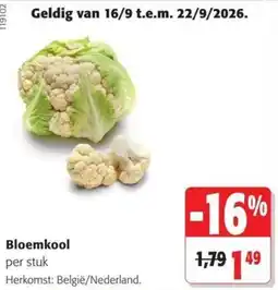 Colruyt Bloemkool aanbieding