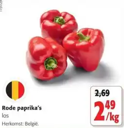 Colruyt Rode paprika's aanbieding