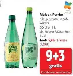 Colruyt Maison Perrier alle geraomatiseerde waters aanbieding