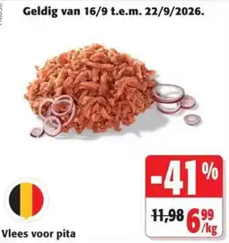Colruyt Vlees voor pita aanbieding