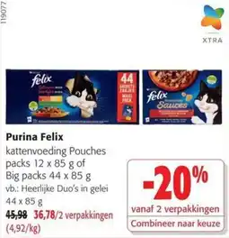 Colruyt Purina Felix kattenvoeding Pouches aanbieding