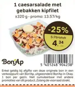 Bon Ap 1 caesarsalade met gebakken kipfilet aanbieding