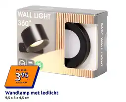 Action Wandlamp met ledlicht aanbieding