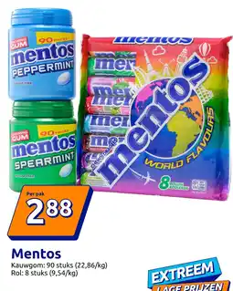 Action Mentos aanbieding