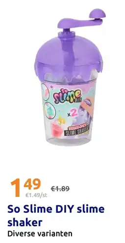 Action So slime diy slime shaker aanbieding