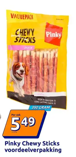 Action Pinky chewy sticks aanbieding