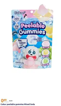 Action Cokoc Peelable Gummies Mixed Soda aanbieding
